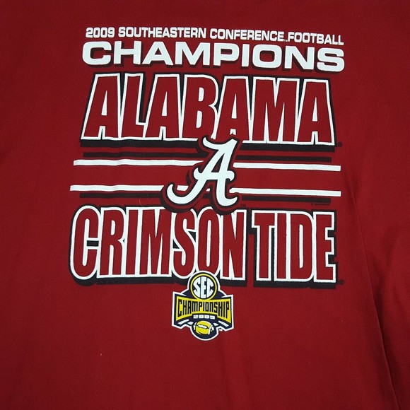 Alabama Crimson Tide Shirt Men XXL Red Short Sleeve Pullover Crew Neck Champions - Picture 3 of 9
